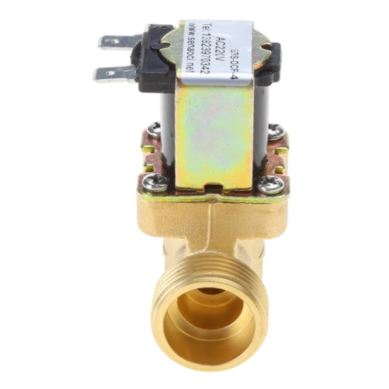 AC220V DC12V 24V DN15 4 &quotлатунный электрический электромагнитный клапан нормально