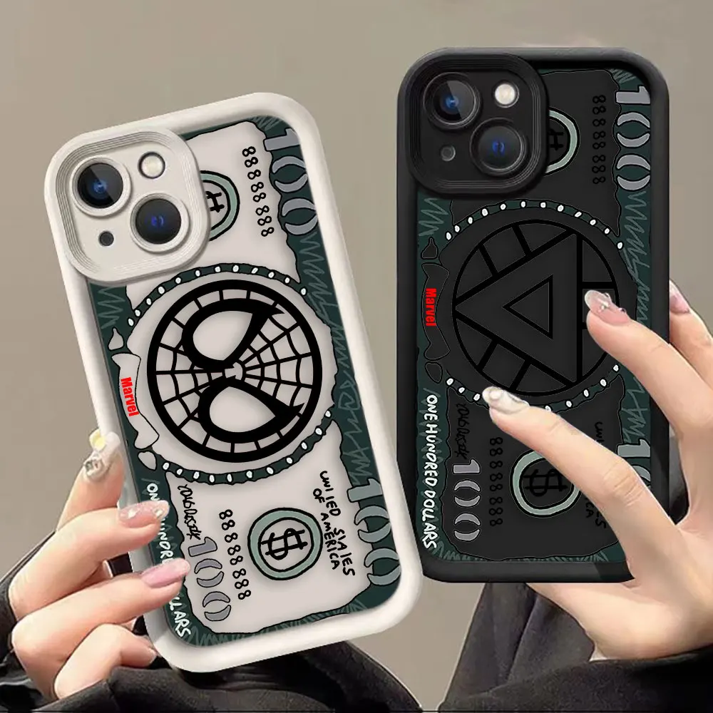 Mavel Money Железный Человек-Паук Женский чехол для Realme C21Y C30 C33 C35 C53 C55 C65 C67 4G 12 11 8 8I 7I 5 GT 3