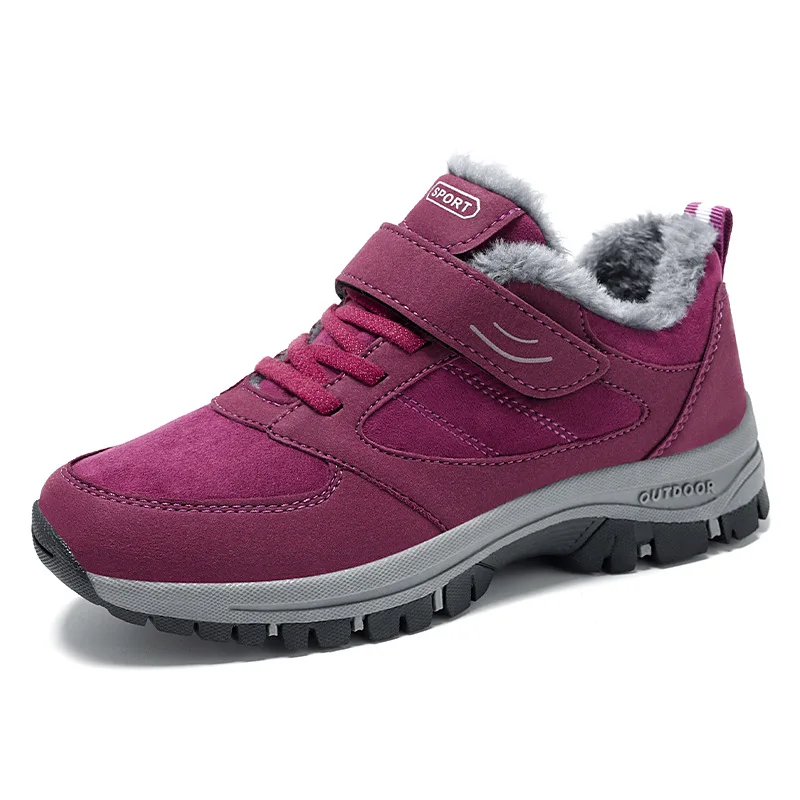 

Winter New Style Men's and Women's Plush Thickened Shoes Warm Cotton Shoes Mountaineering Travel Couple Shoes