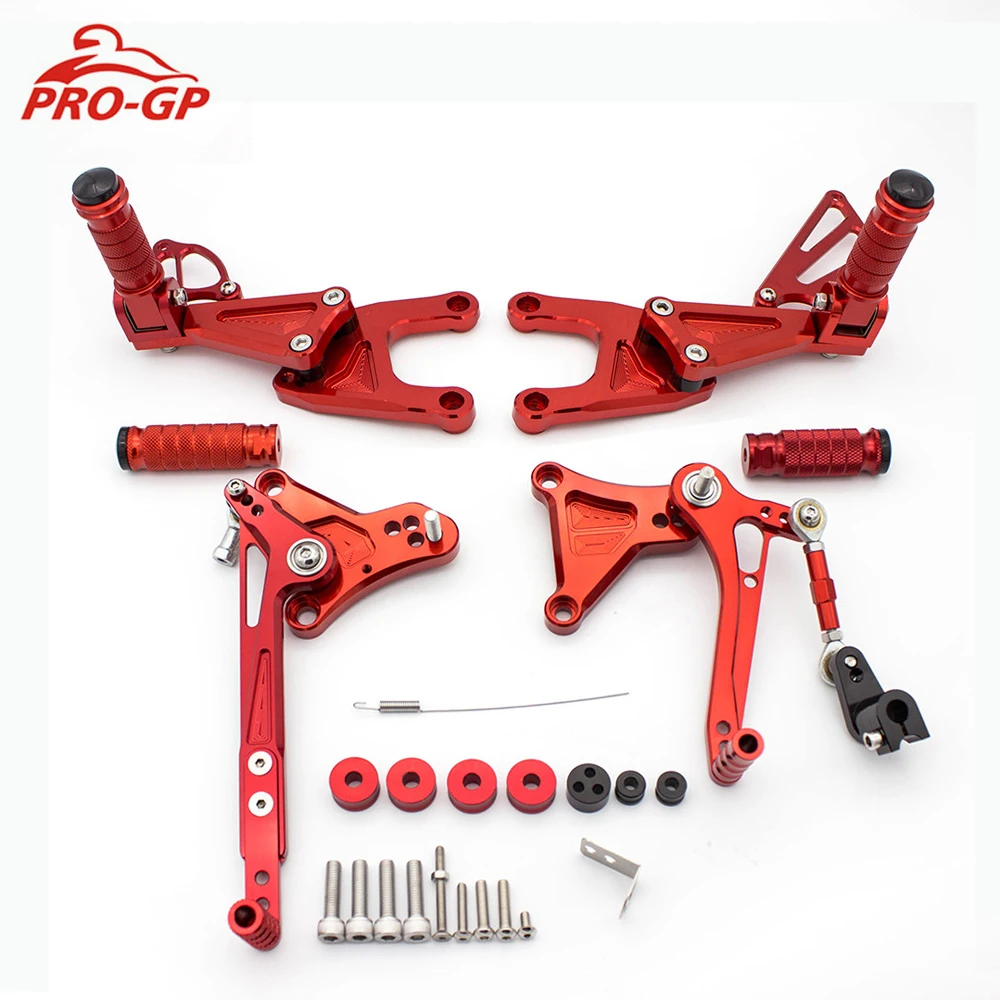 

For Benelli TNT125 TNT135 2016-2021 2020 2019 2018 2017 2016 Motorcycle Rearset Footrests Footpegs Foot Rests Pegs Rear Pedals