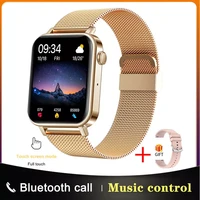 new smart watch women fashion bluetooth call watch heart rate blood pressure monitoring full touch screen ladies smartwatch