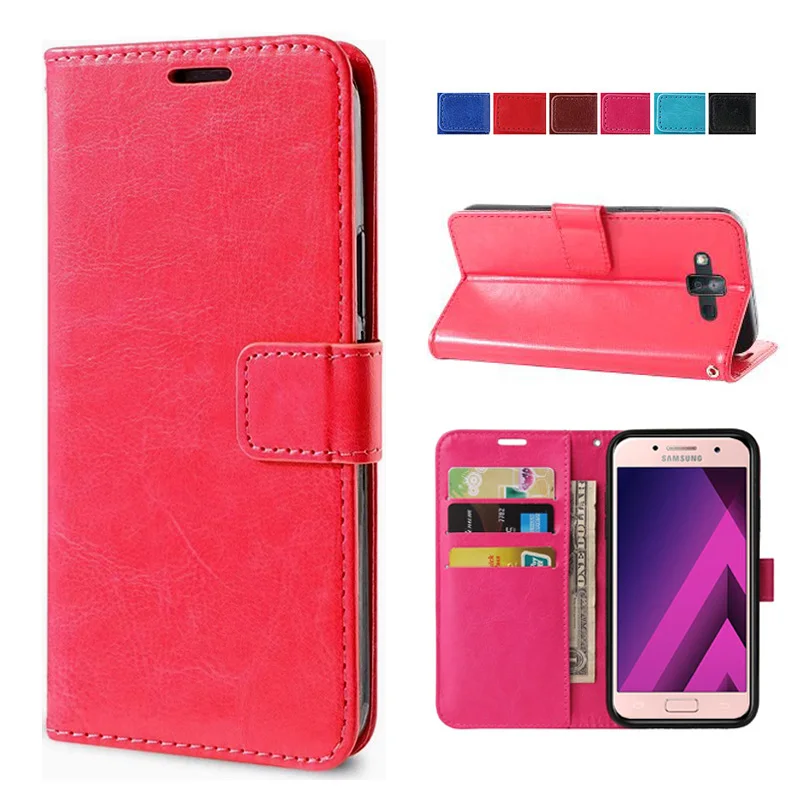 Wallet Case for Samsung Galaxy A3 A5 A6 A7 A8 A9 Plus 2018 2017 2016 2015 A9s A8s A6s A6+ A8+ Card Slot Magnetic Leather Cover