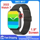 Новинка 2022, Смарт-часы IWO W17, 1,9 дюйма, серия 7, Bluetooth, для мужчин и женщин, Смарт-часы с пульсометром, тонометром, PK 13 W27 W37 Pro