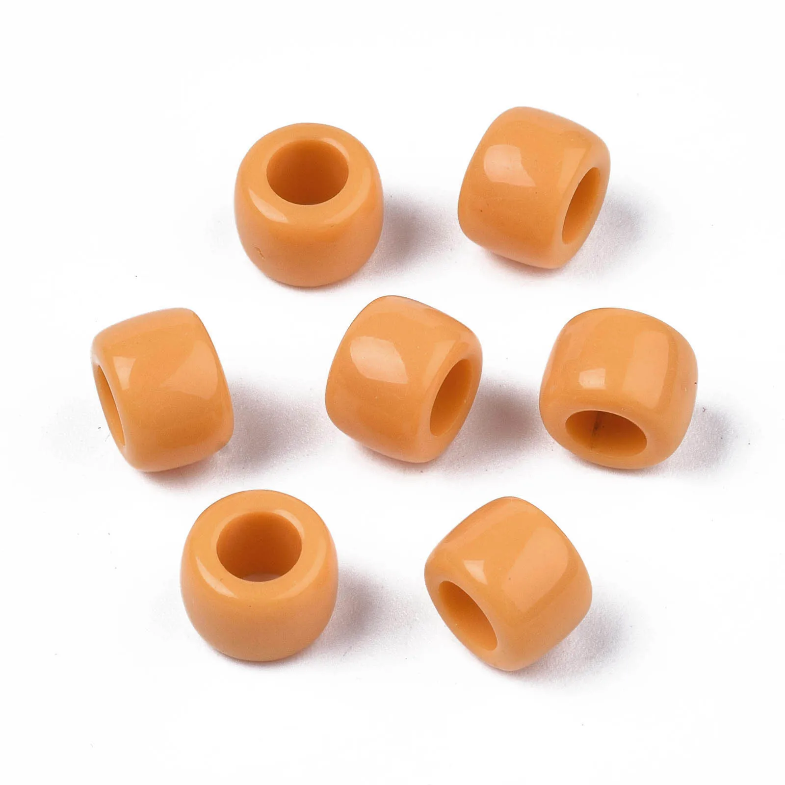 

2000pcs 8x6mm Opaque Acrylic European Beads Colorful Large Hole Beads Loose Spacer Charm Beads for Jewelry Making