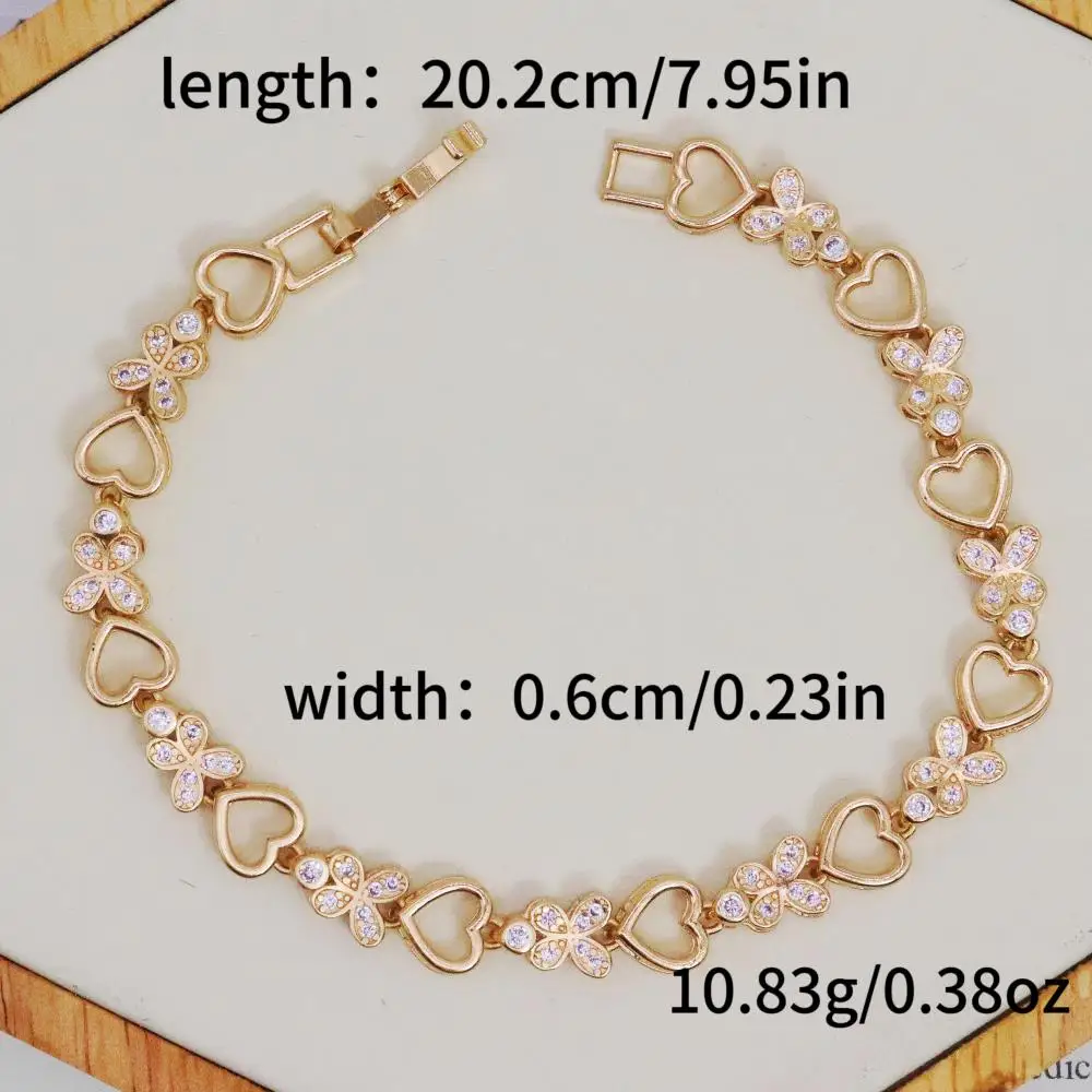 Модный циркониевый браслет ZHONGVI AAA для женщин и девушек очаровательные медные