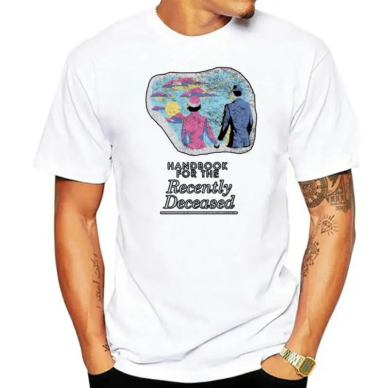 

Beetlejuice-Camiseta de манга corta para hombre, camisa bonita de talla grande, manual para el recien muerto oscuro, de verano