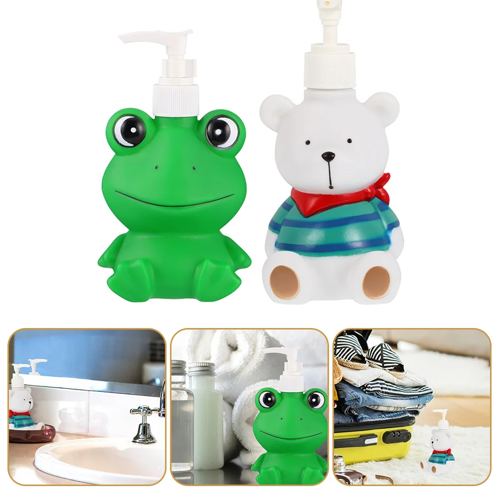

2 Pcs Kids Foam Soap Press Bottle Liquid Holder Lotion Hand Pump Dispenser Kitchen Child
