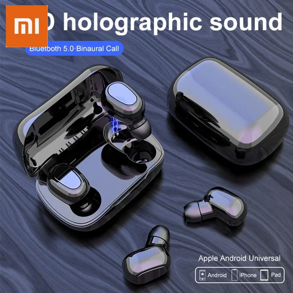 

Xiaomi Bluetooth 5,0, совместимы с подачей румян, спортивные 9D запонки, стерео с коробкой для рисования для микрофона