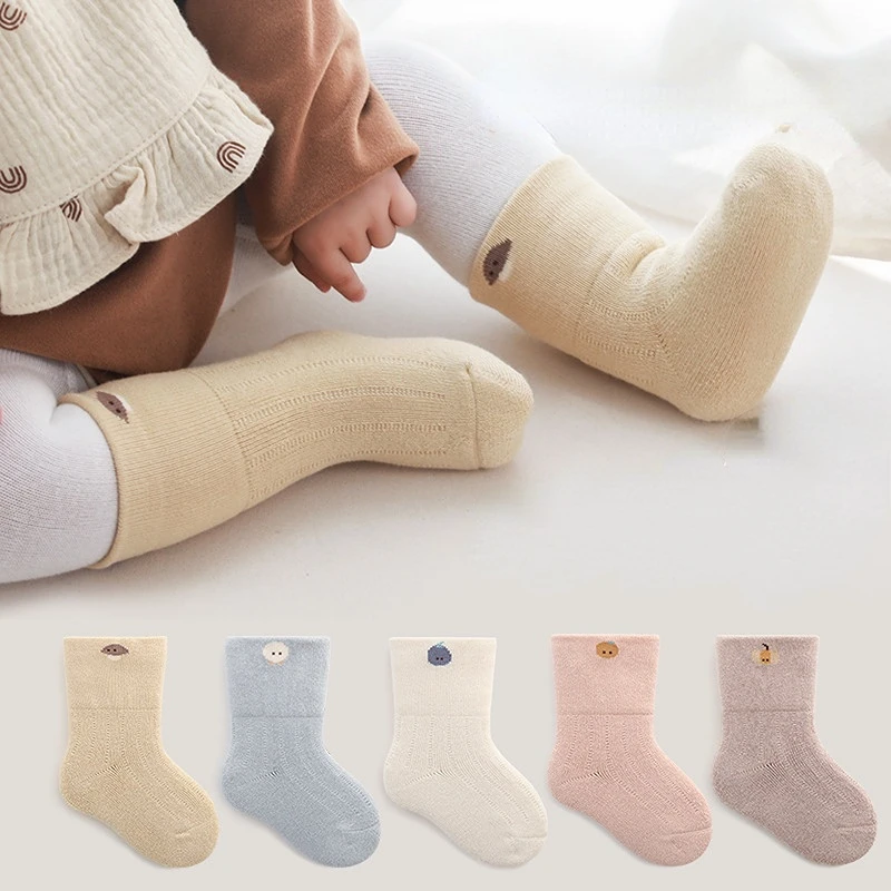 

2022 Winter Baby Socks Cute Cartoon Thicken Infant Socks Babe Warm Terry Socksnewborn Baby Socks for Boys and Girls Baby Socks