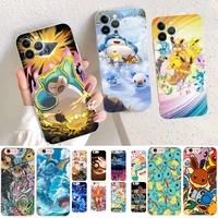 bandai hot anime pokemon phone case for iphone 14 11 12 13 mini pro xs max cover 6 7 8 plus x xr se 2020 funda shell