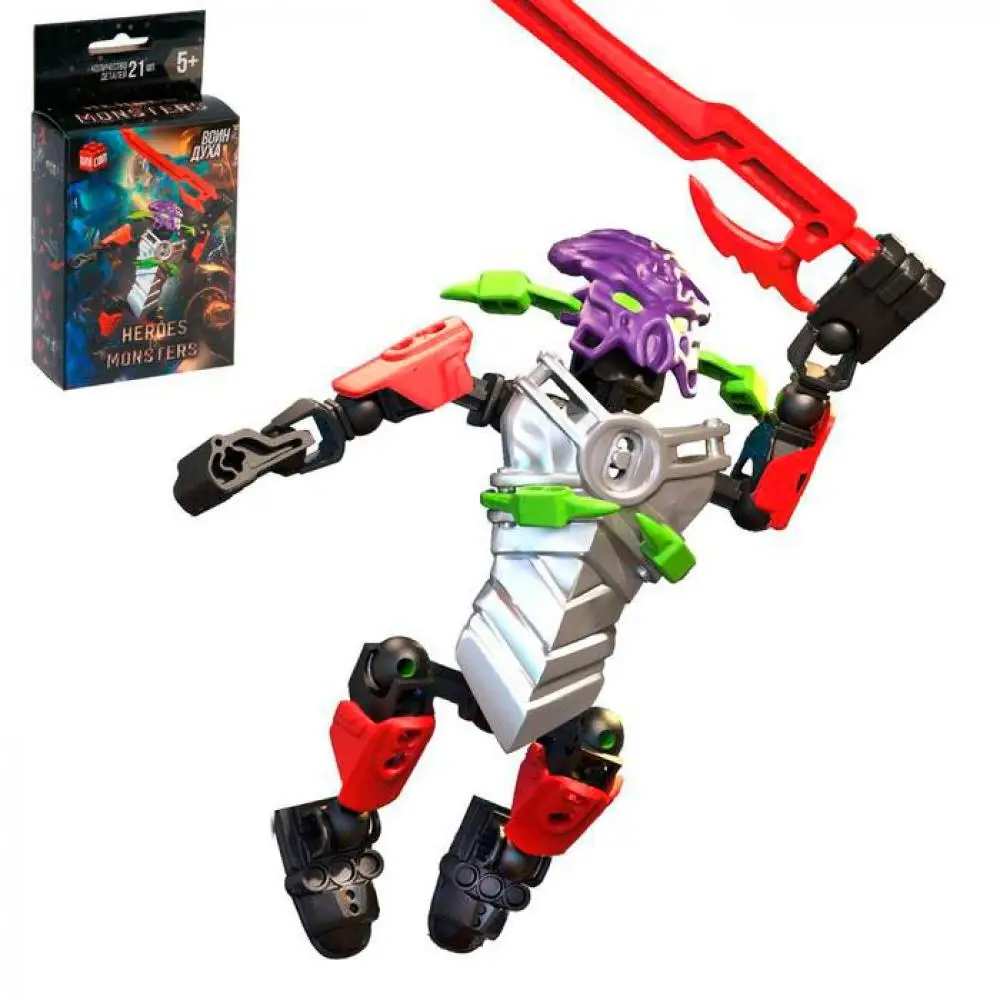 Конструктор Unicon Робот Воин Духа (21 деталь) |