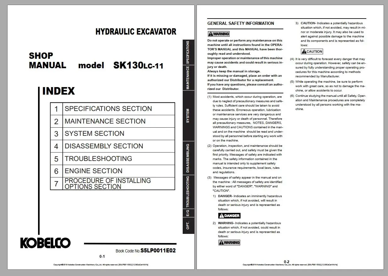 Kobelco 17 57 ГБ PDF Обновленное руководство по магазине экскаваторов 2021.