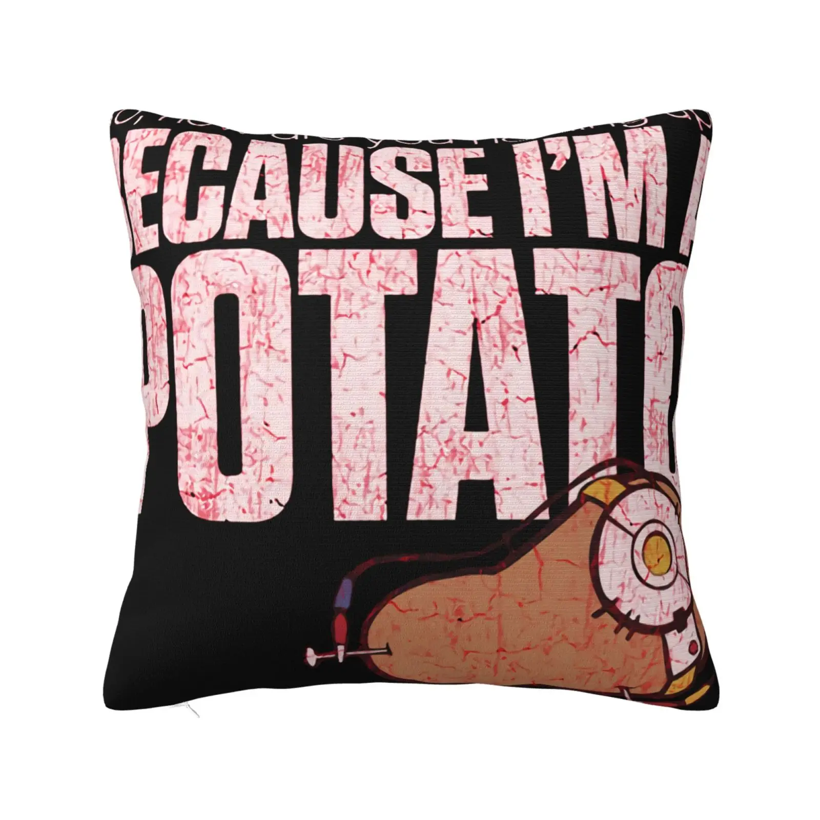 Потому что я а картофель Забавный портал чехол для подушки винтажный диван