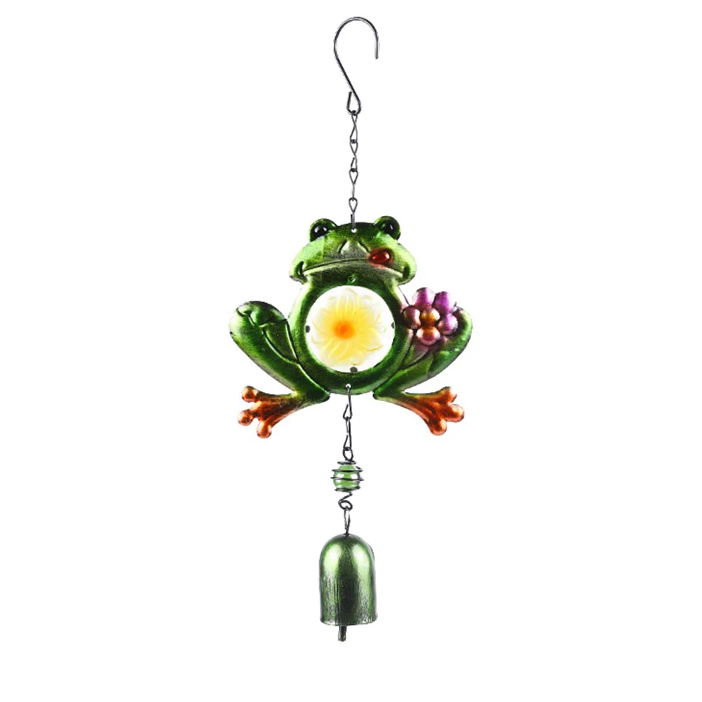 

Pendant Frog Shaped Music Wind Chime Home Decor Hanging Ornament Clear Tune Birthday Gift Garden Patio Iron Art Balcony Figurine