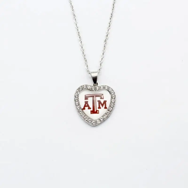 

US university football Team Texas A&M Dangle Charms DIY Necklace Earrings Bracelet Sports Jewelry Accessories
