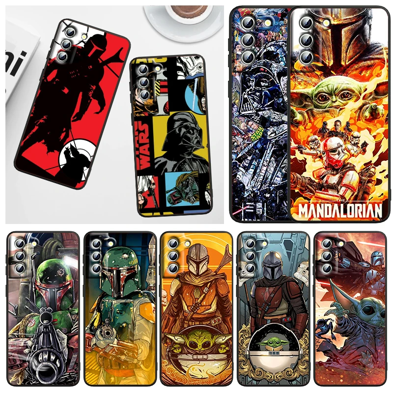 

Hot Jedi Knight Star Wars For Samsung Galaxy S22 S21 S20 FE Ultra Pro Lite S10 5G S10E S9 S8 Plus S7 Edge Black Soft Phone Case