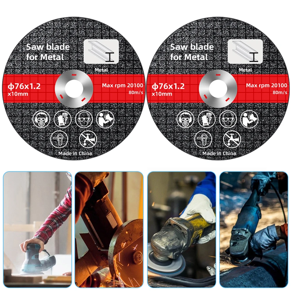 

1/10Pcs 76mm Metal Cutting Discs Resin Sanding Grinding Cut Off Circle Wheels Blades Discs Electric Angle Grinder Accessories