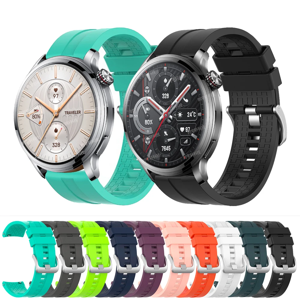 Спортивный ремешок 22 мм для Honor Watch 4 Pro сменный силиконовый 5/GS Pro/GS 3/Huawei GT 2 3 мужской
