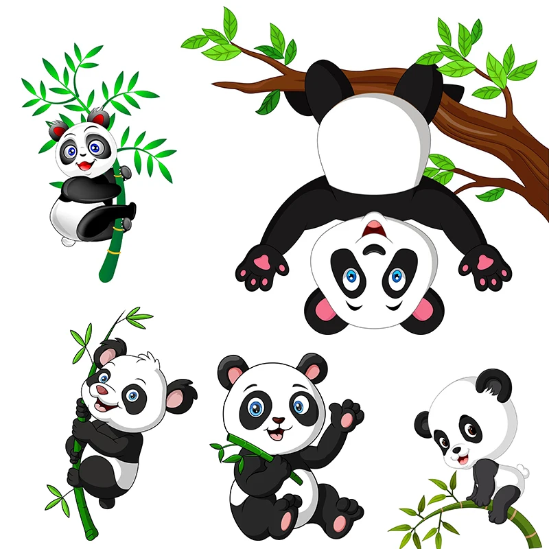 C242 # мультяшная панда подвесная наклейка декор для ванной комнаты туалета