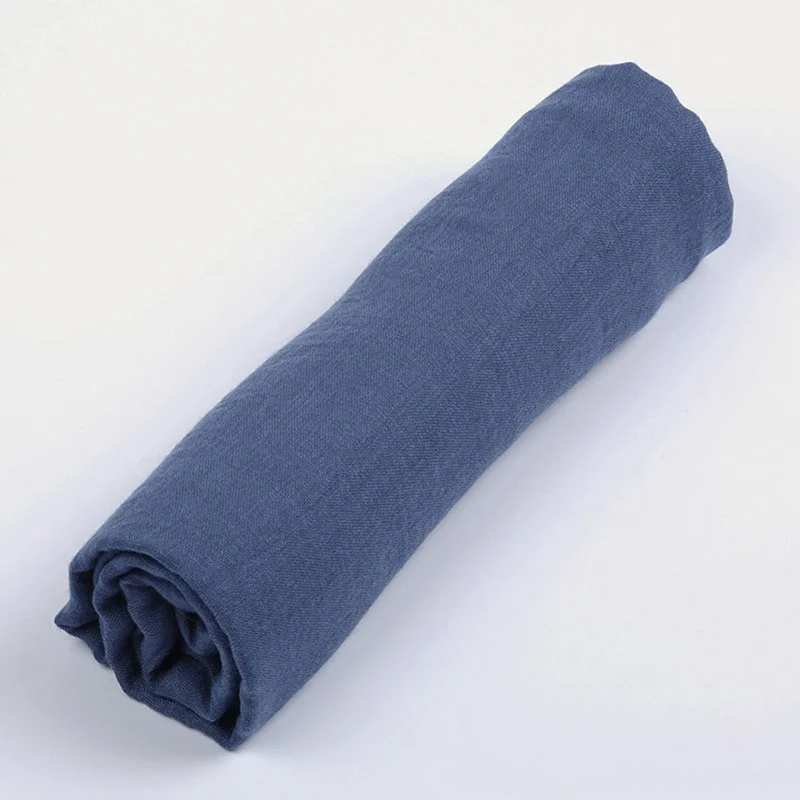 Летние мягкие хлопковые шарфы Sparsil для женщин, ретро-стиль с кисточками, однотонные, размер 180х90 см, тонкие оберточные платки, хиджаб, пляжный отдых.