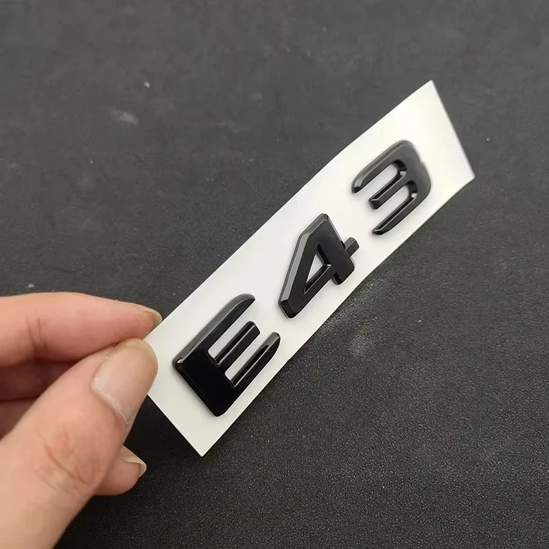3D значок на багажник автомобиля из АБС-пластика логотип буквы E 43 BITURBO 4matic эмблема