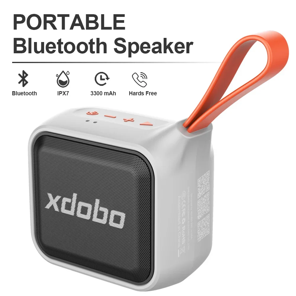 

NewXDOBO 12W Bluetooth Speaker Portable Subwoofer IPX7 TWS Wireless Speaker 3300mAh BT TF Play Boombox Mini Bass For Smart Phone