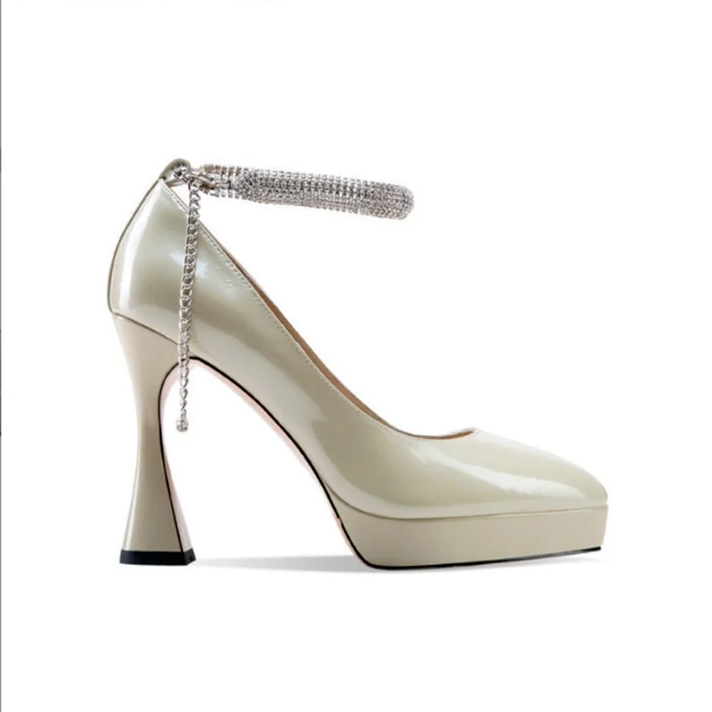 

Новинка весна-лето 2022, модные Универсальные однотонные сценические сандалии на шпильке, женская обувь на высоком каблуке, модная повседнев...