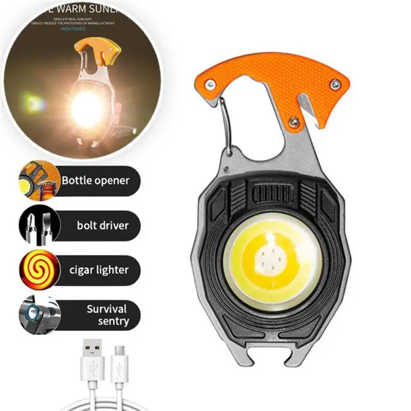 

Multifunction LED Flashlight Portable Work Light Screwdriver Emergency Wrench Hammer Outdoor Camping Light Bottle Opener Lamp