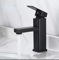 table basin basin faucet bathroom cabinet balcony basin faucet alloy black faucet hot and cold faucet