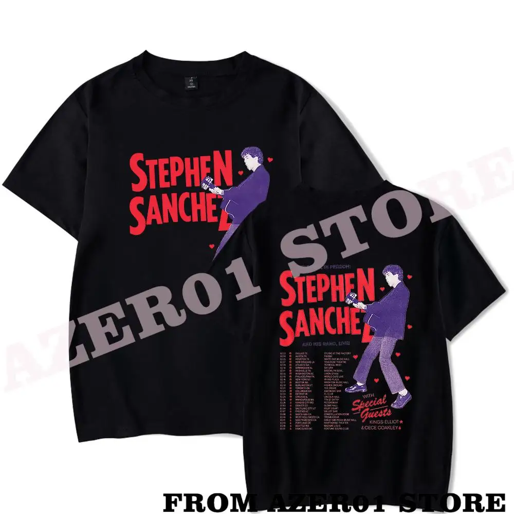 

Stephen Sanchez The Hits Tour Merch T-shirt Print Summer Men/Women Streetwear Tshirt Shirt ShortSleeve New Logo Tee