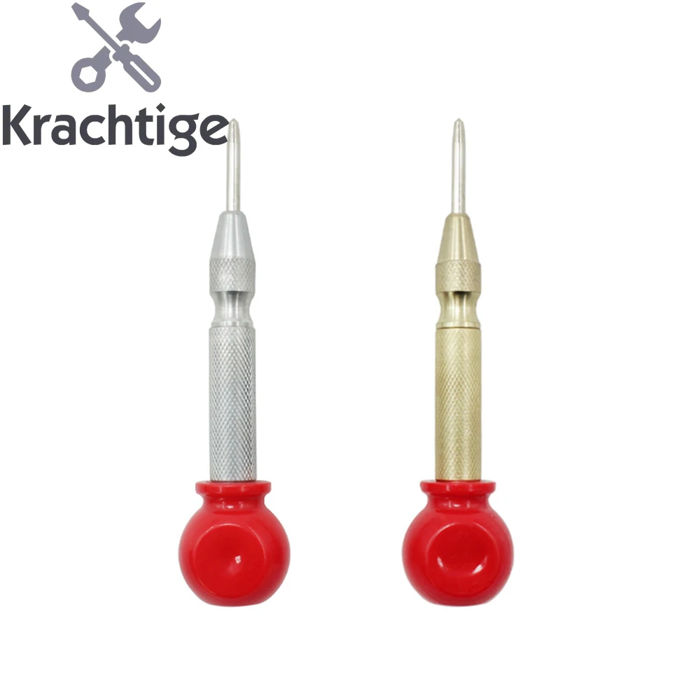 

Krachtige Wood Press Dent Marker Woodwork Tool Drill Bit Automatic Center Pin Punch Spring Loaded Marking Starting Holes Tool