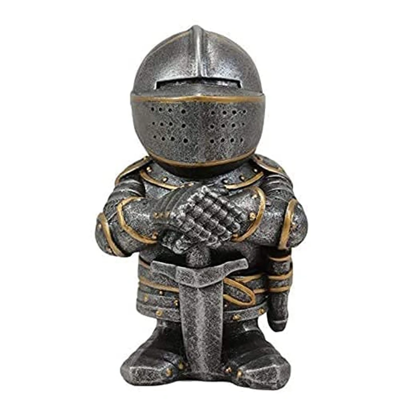 

Knight Gnomes Guard, Dwarf Gnome Statue,Funny Garden Sculpture Outdoor, Decor for Patio,Lawn,Yard,C