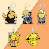 pokemon pikachu anime peripheral acrylic keychain pet decorations automobile hanging ornament small gift