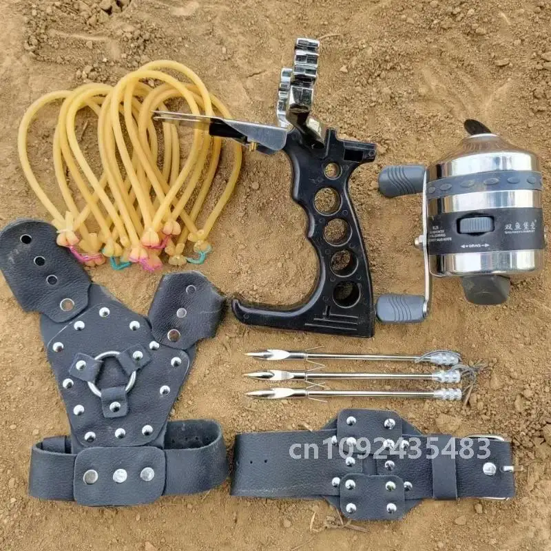 Мощный набор рогаток охота рыбалка стрельба катапульта полный костюм с