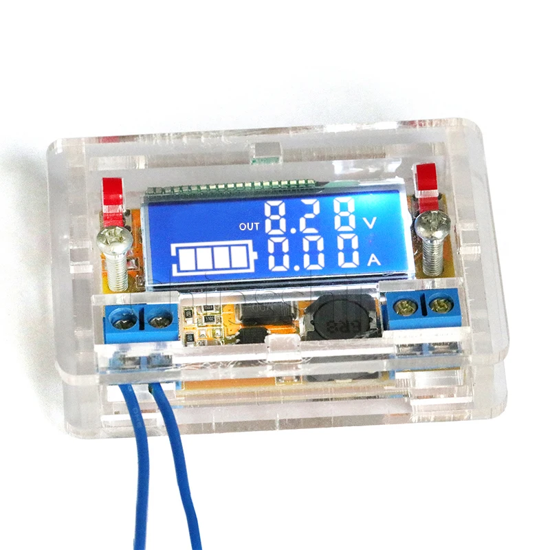 

Adjustable step-down voltage regulator power module 3ADC-DC DC panel LCD display voltage ammeter dual display