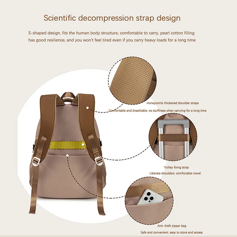 Новый рюкзак большой вместимости для внешней торговли женский модный дорожный