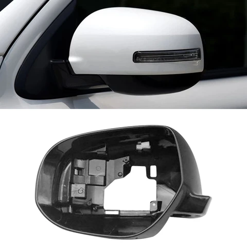Боковое зеркало рамка держатель для Mitsubishi Outlander 2013-2018 глянцевый черный корпус крыла 2014 2015 2016 стекло объемной отделки Замена