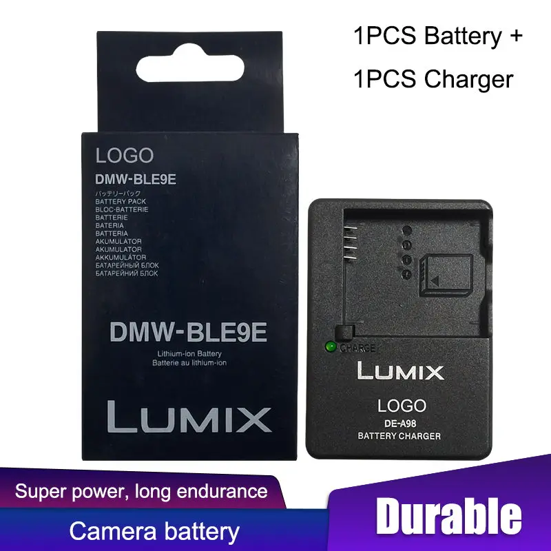 Аккумулятор DMW-BLE9E для прочного Lumix DMC-GF3 GF5 GF6 GX7 DMC-LX100 GX9 DMC-GX85 GX80 ZS200 ZS100 ZS70 ZS60 +