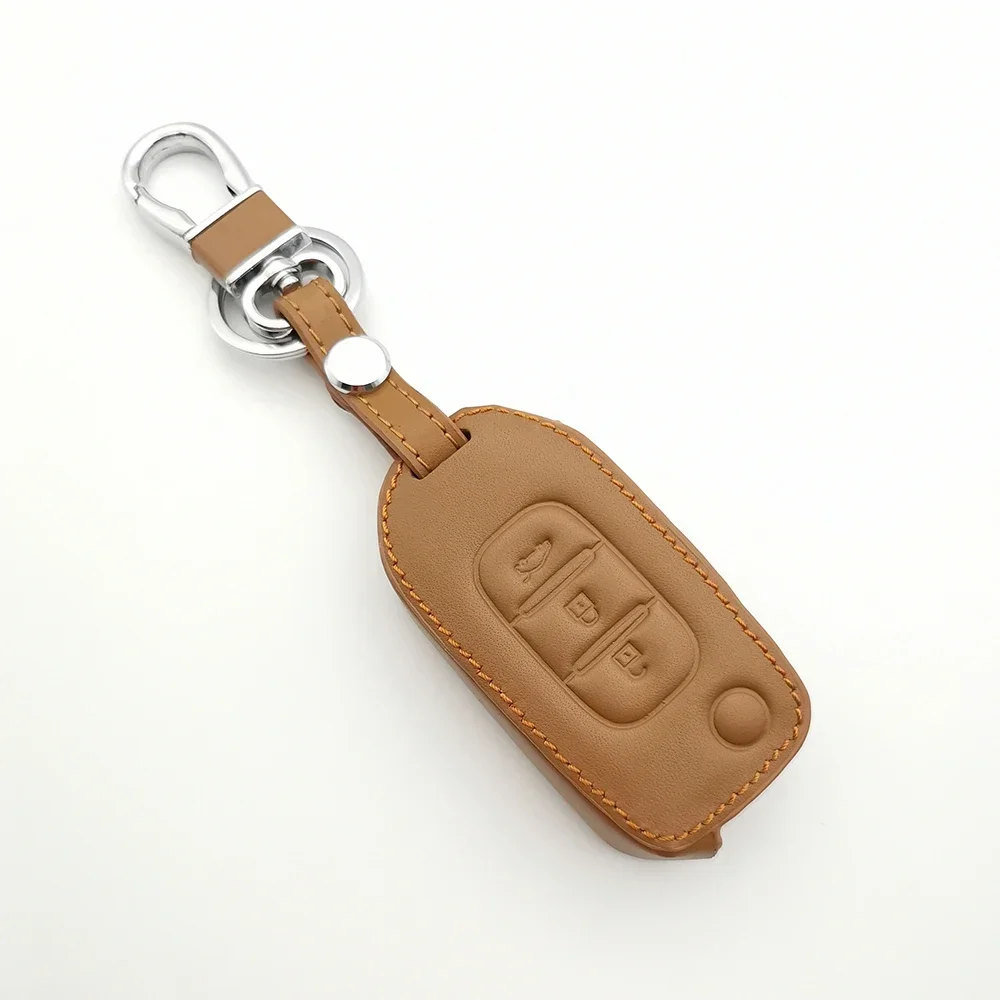 Флип-ключ кожаный для Renault Kadjar Captur Megane Sandero Stepway Logan Clio 5 Arkana 2020 2021