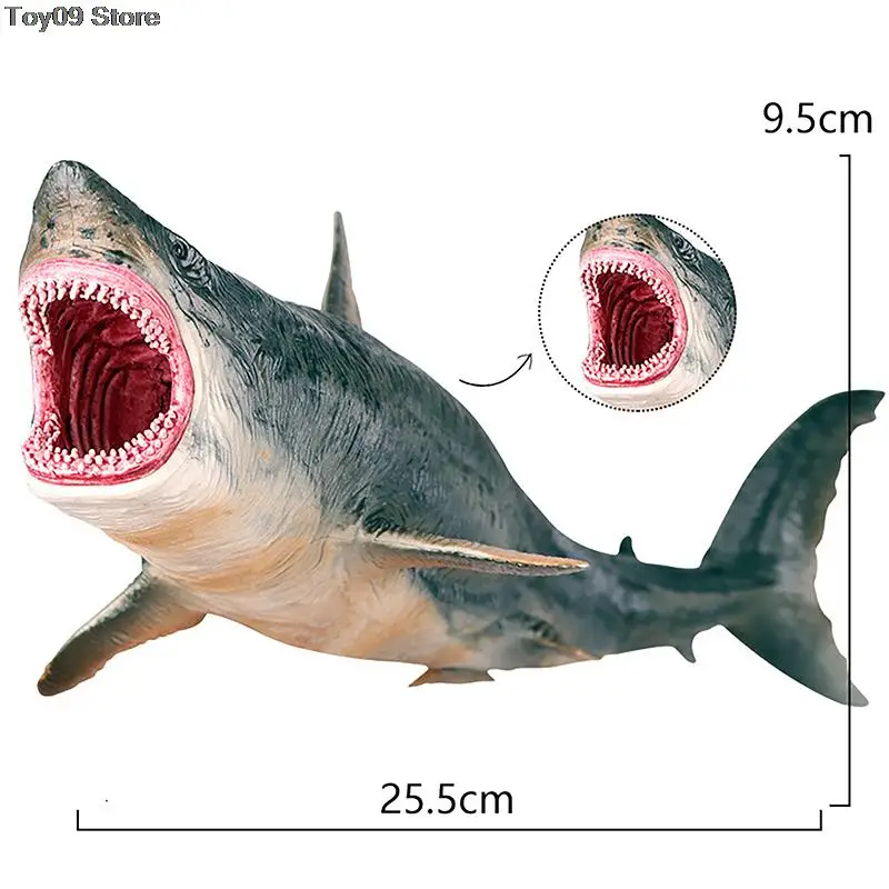 

1 PCS Savage Marine Sea Life Megalodon Action Figure Classic Ocean Animals Big Shark Fish Model Collection Toy For Kids Gift