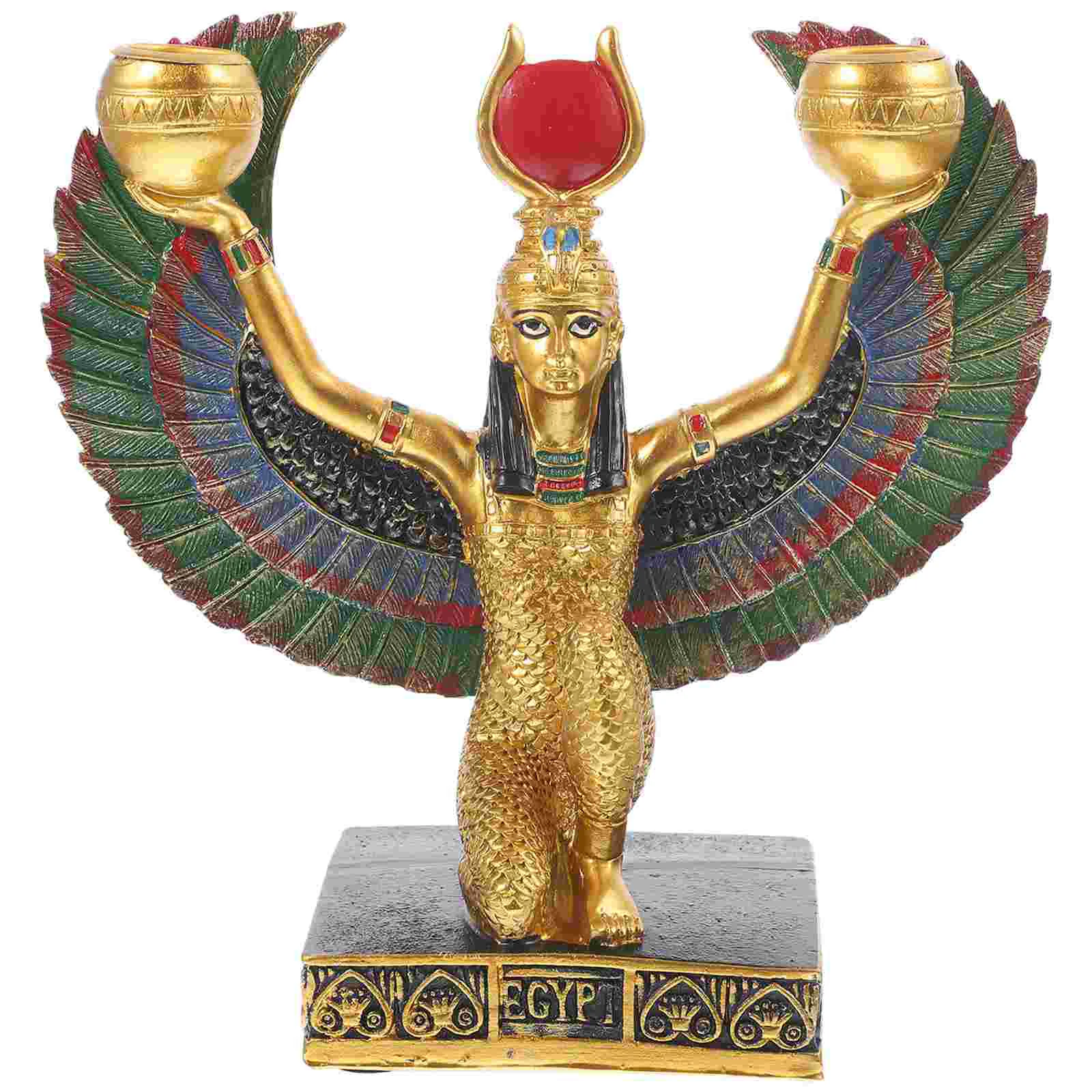 

Egyptian Statue Isis Figurine Sculpture Goddess Egypt Figurines Goddesses Khafre Deity Justice God Female Year New Gift Prop