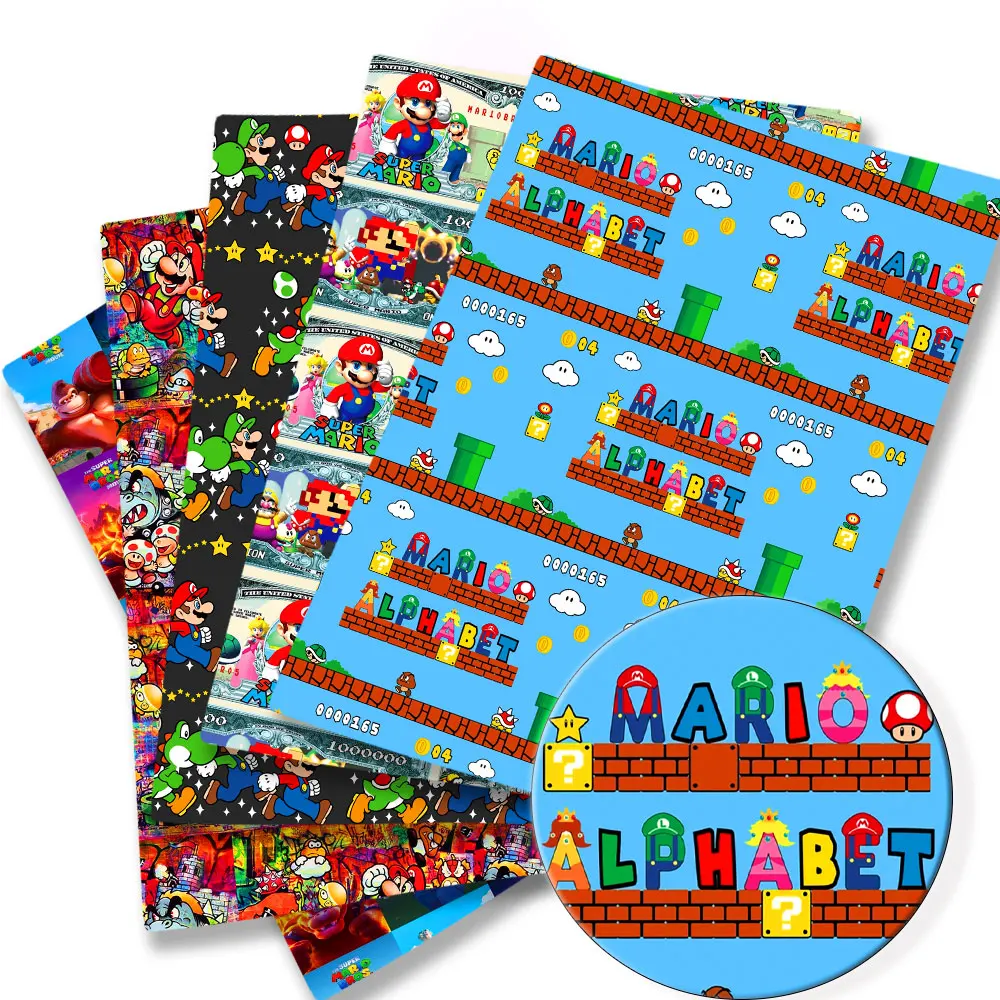 

Ткань для детских платьев «Марио игра», 140*50 см