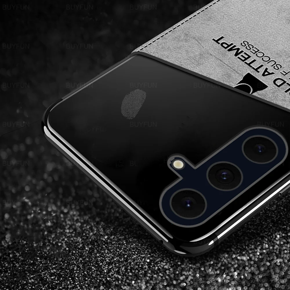 Для Samsung Galaxy S24 FE чехол с 3D рисунком оленя тканевый Smsung S 24 S24FE силиконовая рамка