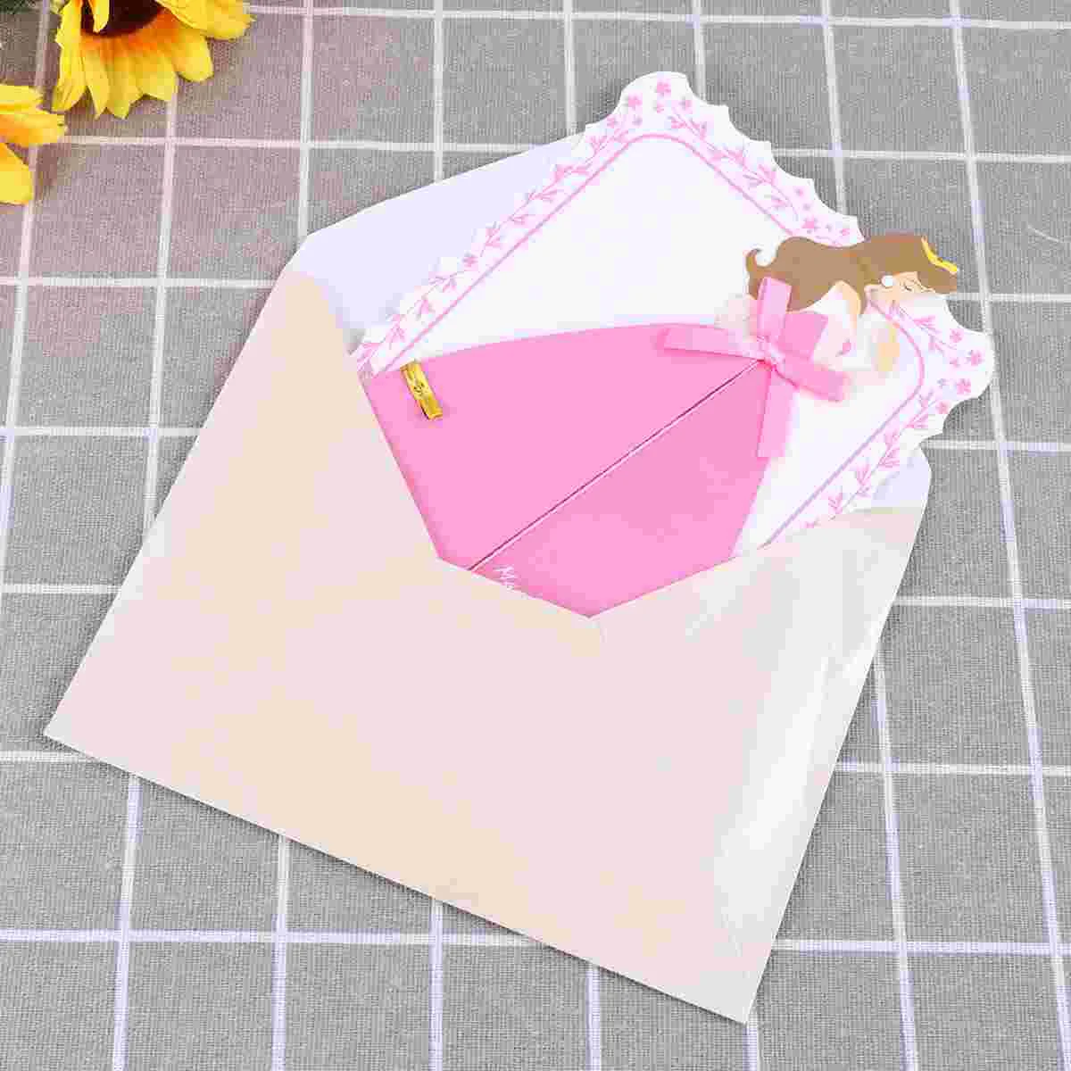 

Greeting Cards Creative Three-dimensional Birthday Printing Message Blessing Gift Card(Dancing)