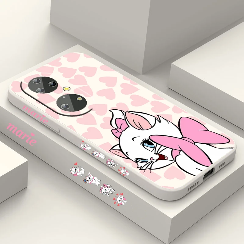 

Disney The Aristocats Marie Cat For Huawei Y9S Y9A Y9 Y6 Nova Y70 9 8 P50 P40 P30 P20 Pro Lite E 5G Liquid Left Rope Phone Case