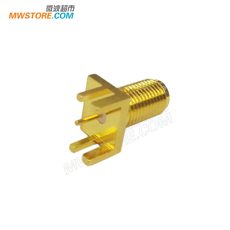 

(Female) terminal connector, wall flange, with 1.9mm thick PCB board, DC-18GHz