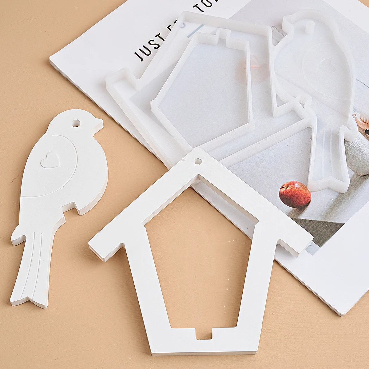 Украшение в виде птицы силиконовая форма милый дом птица подвесное здание сделай