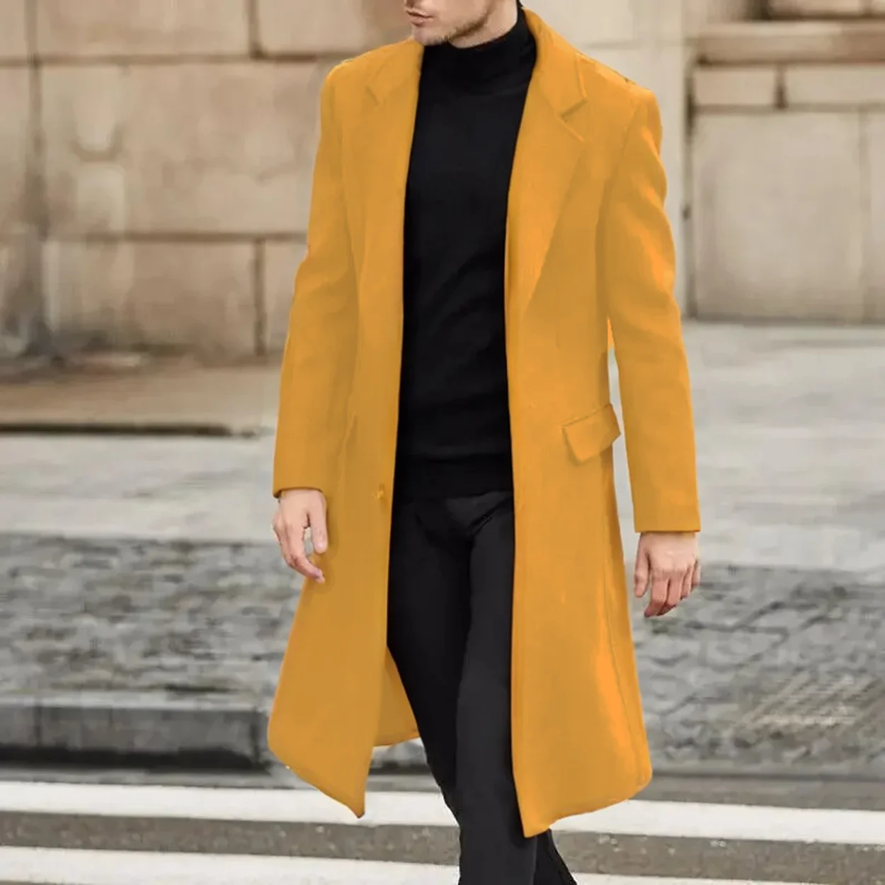 Мужская верхняя одежда шерстяное пальто подходит для всех видов деловой и