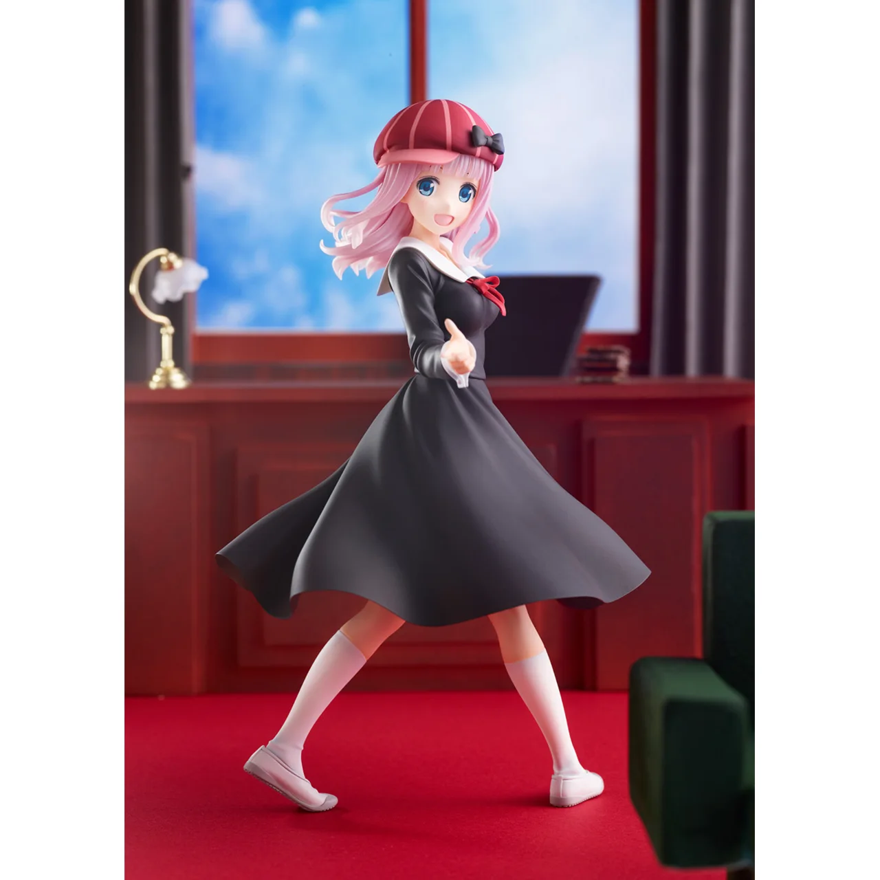 

In Stock Original WAVE Fujiwara Chika Anime Figure Collection Model Toys