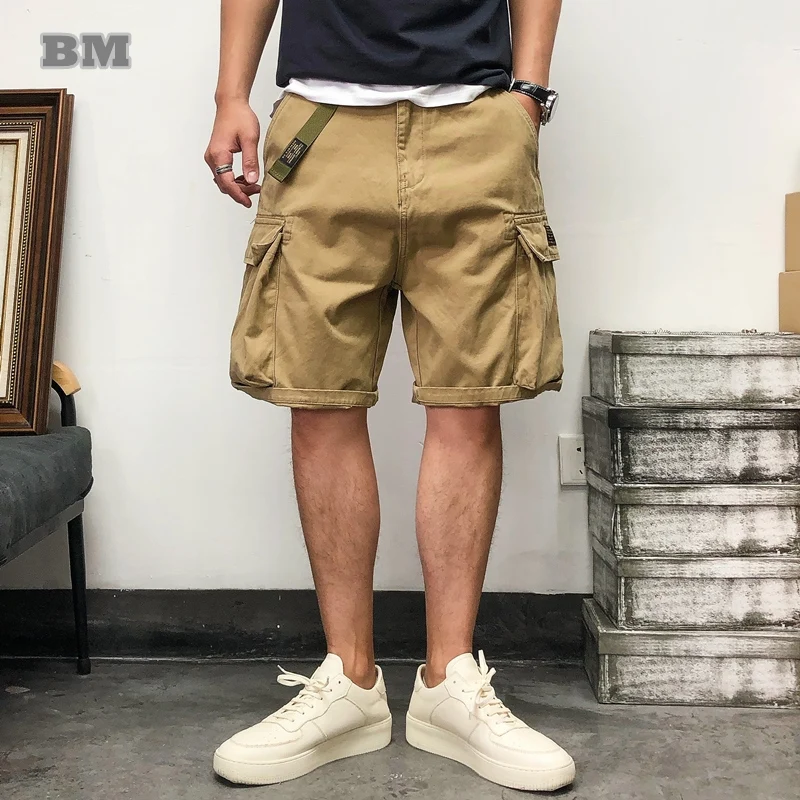 

Japanese Streetwear High Quality Cargo Shorts Summer Harajuku Army Green Tactical Casual Pants Men Clothing Trendyol Shorts
